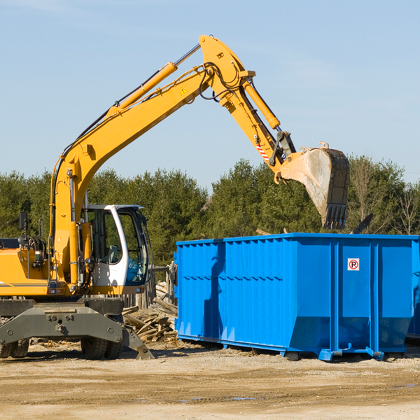 what size residential dumpster rentals are available in Sidman PA